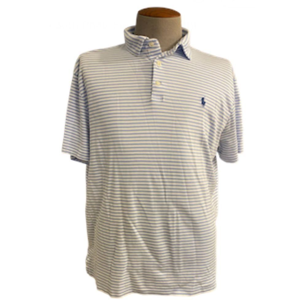 Polo Ralph Lauren Soft Custom Slim Fit Sz. XL Blue/White Stripe Lightweight Pack